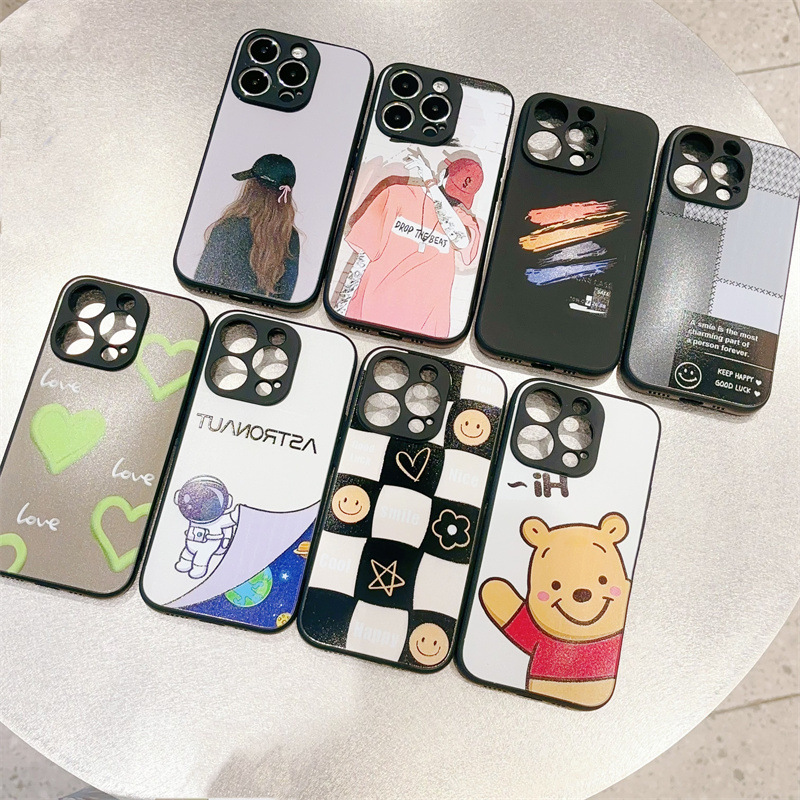 Suitable for VIVO S18/S19 fine hole straight edge cartoon painted mobile phone case Y78 Y200i all-inclusive protective cover