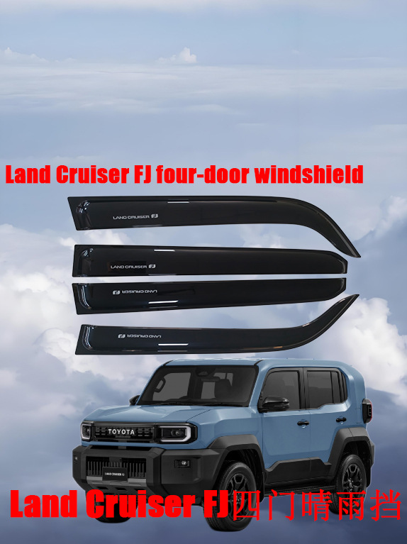 LAND CRUISER FJ 4-door rain guards, new model Land Cruiser FJ rain guards, FJ rain visors, rain shields