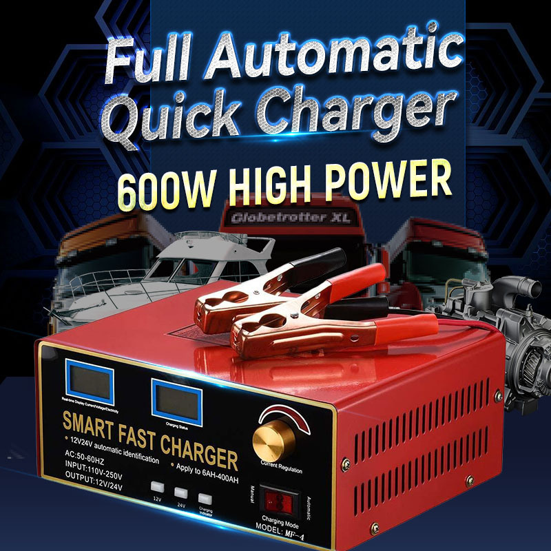 High-Power Battery Charger Truck Generator Charger Fully Automatic 12V24V Fast Charger Pulse High-Power Battery Charger Truck Generator Charger Fully Automatic 12V24V Fast Charger Pulse