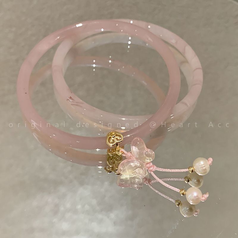 Ins Retro National Fashion Exquisite One-Step Glaze Bracelet Women's New Chinese-Style Hanfu Bracelet Girlfriend Guofeng