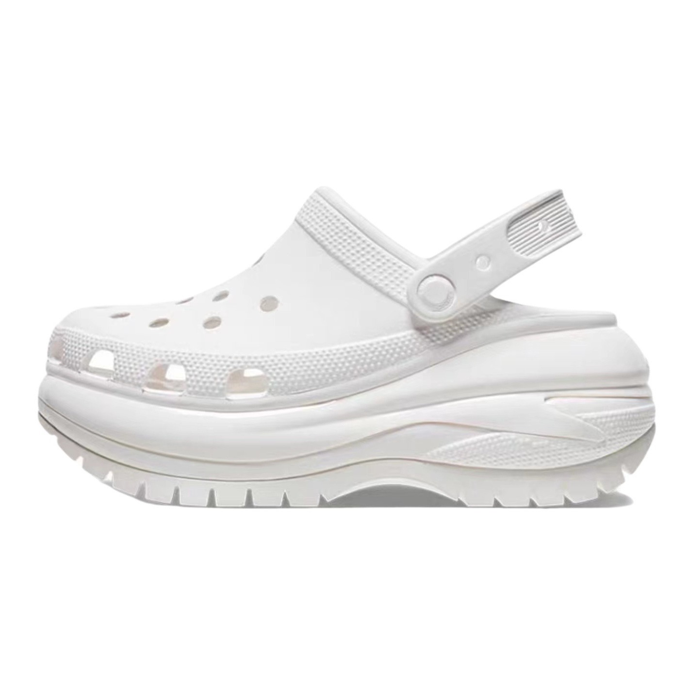 Zapatos ligeros con suela gruesa y agujeros para mujer, calzado de playa para exteriores, con plataforma elevada._voghion.com