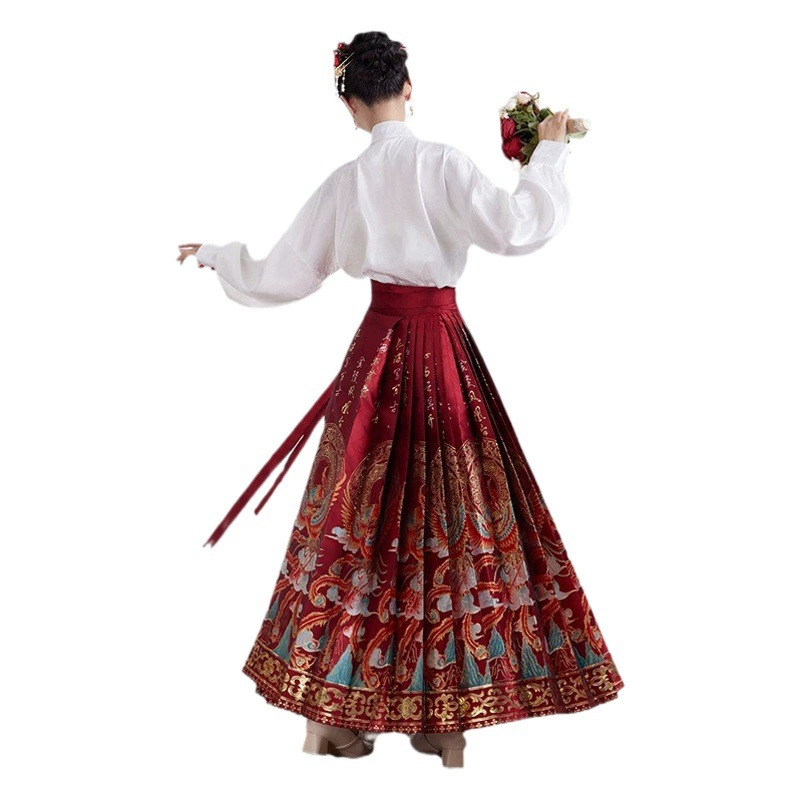 Новый китайский Мин Хань одежда Национальный стиль тяжелой промышленности Jinling finghuangtai лошадь лицо платье обручальное платье свадебные тосты одежда Хань одежда