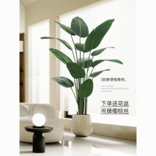 天堂鸟仿真花旅人蕉假绿植中古装饰室内客厅落地摆件大型仿生盆栽