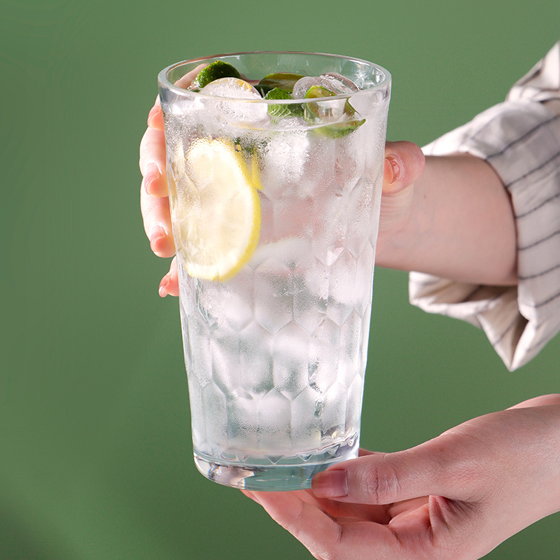 Taza transparente de acrílico bebida resistente a la caída de PC Colin Cup comercial mojito limón leche té batido de leche taza de jugo