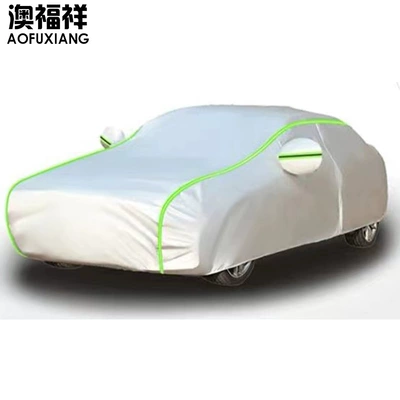 Universal Sun Protection and Heat | Car clothing - left-chain-silver-green-strip