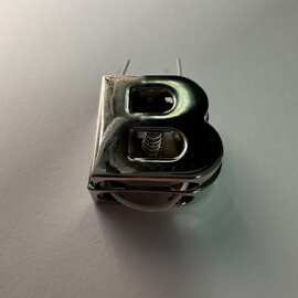 锌合金B字弹簧扣 30x30 双孔合金吊坠