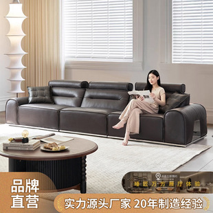 Fierce Bull Asia Island Classy All-Green Leather Sofa Italian Villa Large Flat-Layer Luxury Living Room Software Furniture