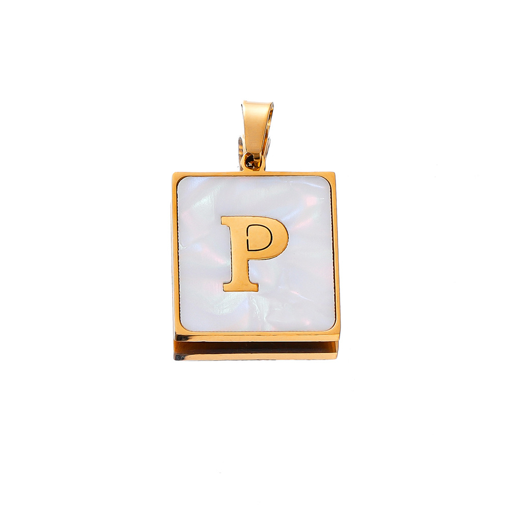 4g Weight Pendant Jewelry Making Type DIY Jewelry Accessories Classification 304 Stainless Steel Material Letter Pattern Plating Design Casual, Sports Style 304 Stainless Steel Letter Pendant 5