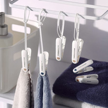 塑料衣夹子封口夹多功能晾衣夹爆款带绳晒晾衣夹固定衣服防风批发