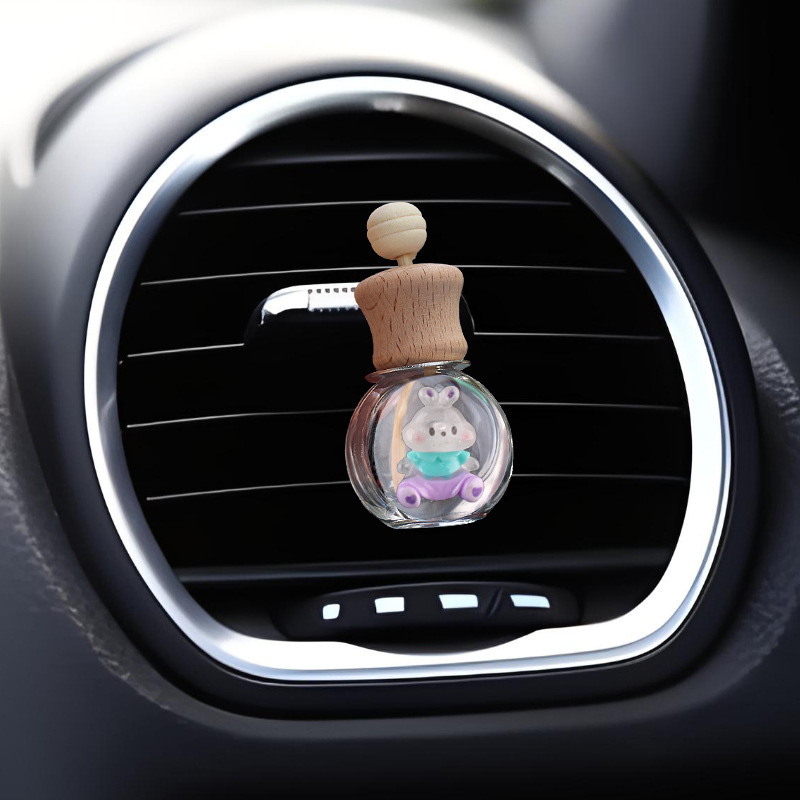 Salida de aire de coche, animales coloridos, aromaterapia creativa, perfume de coche, decoración de dibujos animados, suministros de decoración, suministros de coche