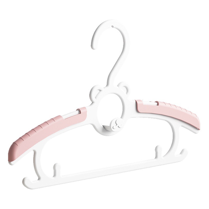 Percha de ropa para niños al por mayor ropa para el hogar percha de ropa retráctil para Bebés Ropa de almacenamiento para bebés soporte percha de ropa de plástico para bebés