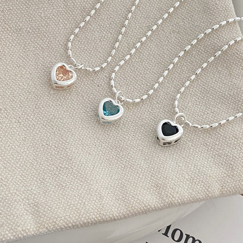 Women's Light Luxury Minority Heart Lock Necklace  New Style Fashion Influencer High-End Design Sense Necklace Trend