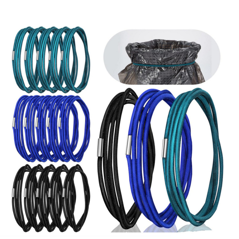 Cross-Border Temu Xiyin Gallon Trash Can Bag Environmentally Friendly Pvc Elastic Belt Household Rope Lock Silicone Lid Sealing Belt Cross-Border Temu Xiyin Gallon Trash Can Bag Environmentally Friendly Pvc Elastic Belt Household Rope Lock Silicone Lid Sealing Belt