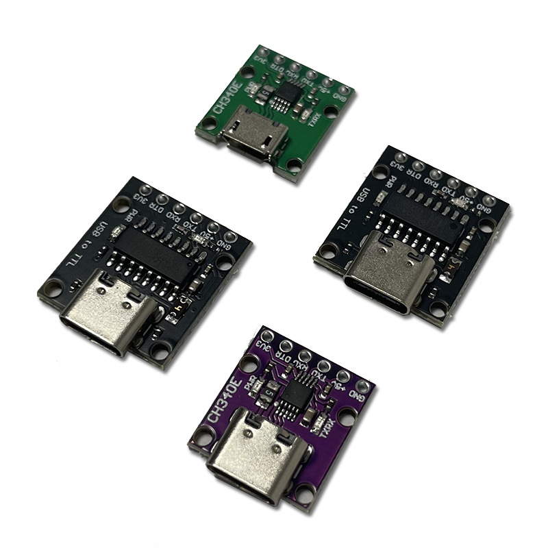 CH340E CH340C CH9340C USB转TTL模块 PRO MINI下载器 TYPE-C接口
