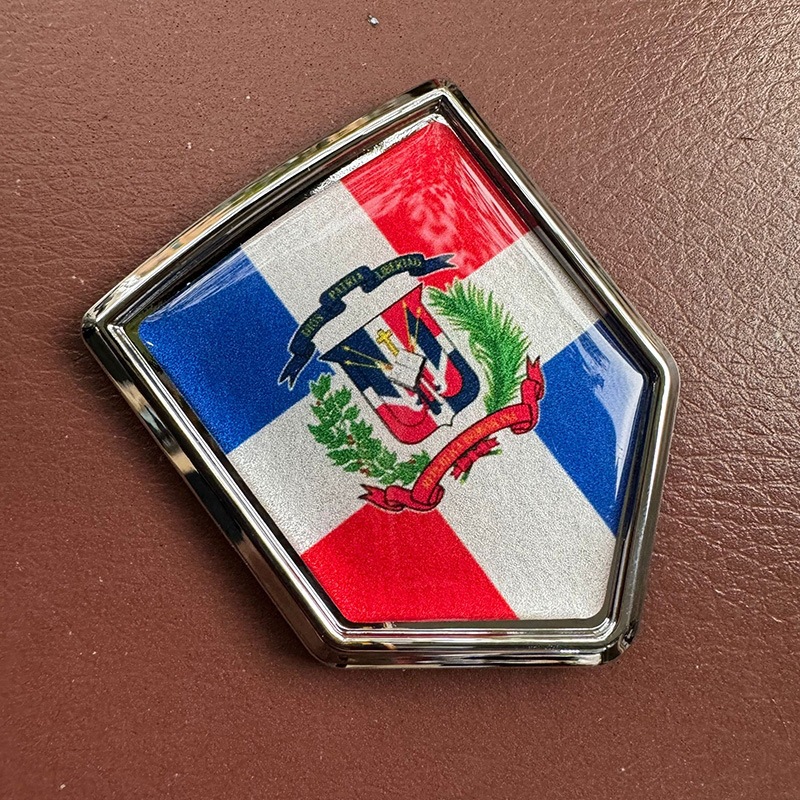 Amazon bandera nacional logotipo de automóvil de metal 3D estereoscópico bandera nacional auto etiqueta pegatinas mini etiqueta transfronteriza
