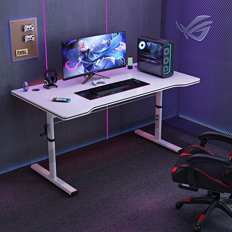 E-Sports Table, Carbon Fiber Computer Table, Bedroom Home Study Desk, Adjustable Height, Can Be Equipped with a Robotic Arm, Adult Adjustable Height Table E-Sports Table, Carbon Fiber Computer Table, Bedroom Home Study Desk, Adjustable Height, Can Be Equipped with a Robotic Arm, Adult Adjustable Height Table