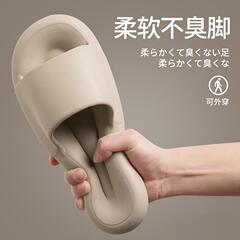 男性用サンダル家庭用夏室内家庭用浴室入浴滑り止め厚い底踏み糞感卸売りスリッパ女性