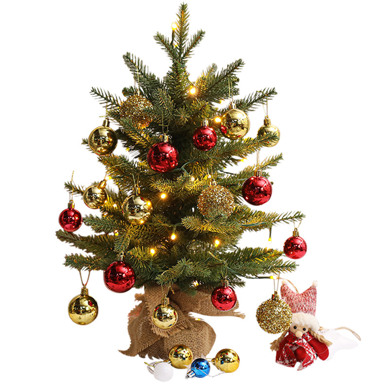 Decoraciones de escritorio transfronterizas para árboles de Navidad brillante Fiesta de Navidad Decoración de escritorio de hotel Decoración de árbol de Navidad