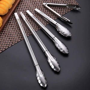 Stainless Steel Multi-Functional Food Clip for Kitchen BBQ Outdoor Grilling