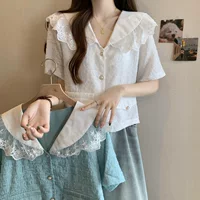 2025 Летнее платье Xiaoxiang Little Feng Woll Woll Wen Woll Women Shoe Короткая женская рубашка большого размера