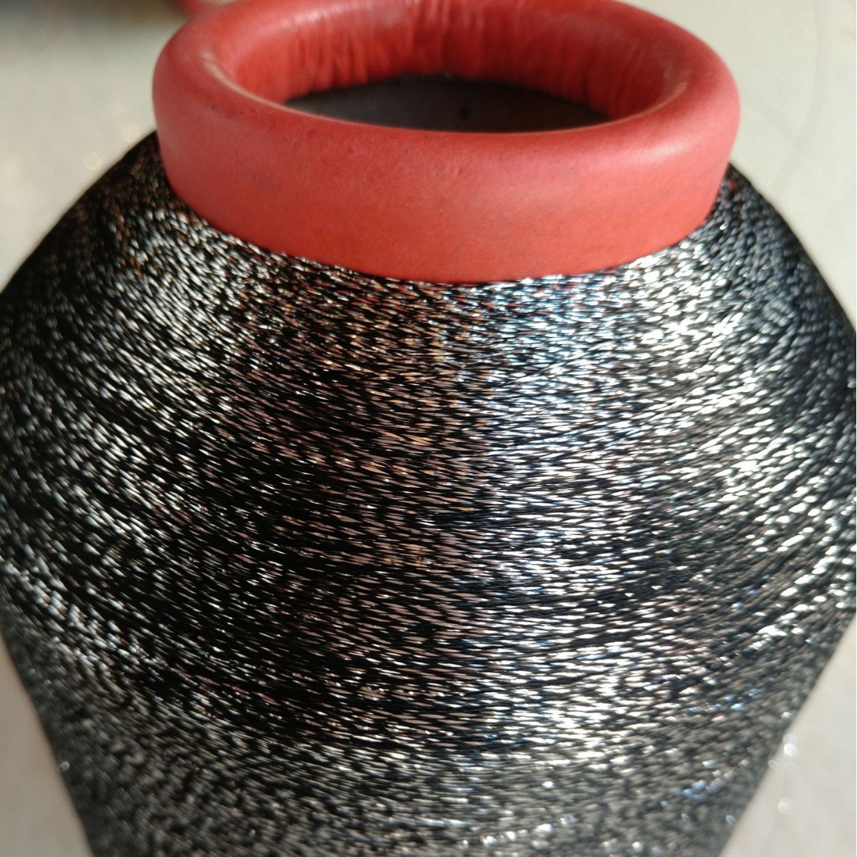 2.5丝1/100捻股反光金丝线捻股银色线0.6cm宽度的一面紫色铝箔条