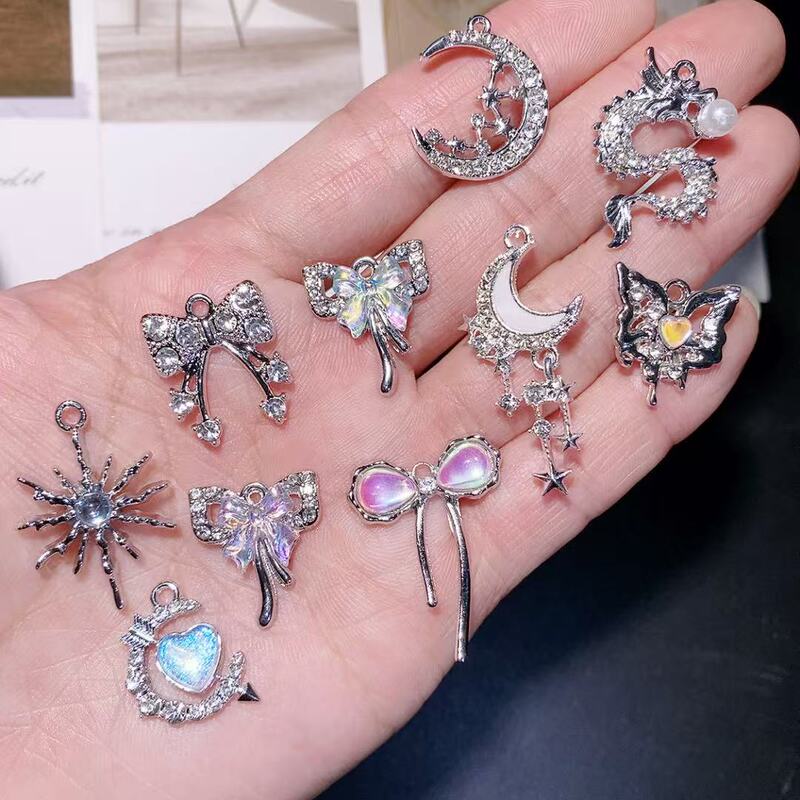 Explosions Fairy Bow Material Aurora Bow Tie Pendant Handmade Earrings Bracelet Pendant DIY Jewelry Accessories