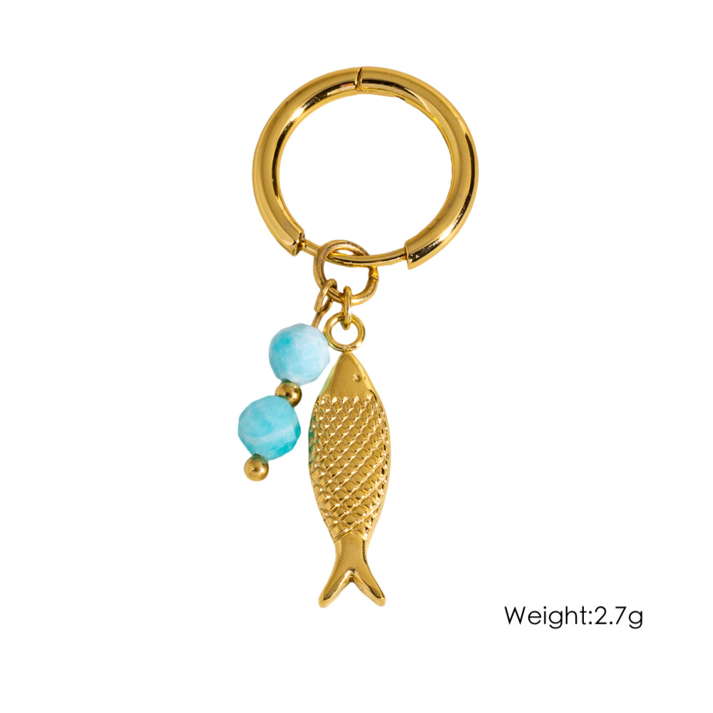 2g Weight PVD Coated Gold Plating Process 304 Stainless Steel Ear Needle Material Real Gold Plated Plating Material Charm Sleeper Hoop Earrings, Drop Earrings Classification 1 Piece Quantity Daily Occasion 304 Stainless Steel Material Starfish, Dolphin, Heart Shape Pattern All Seasons Season Women's Gender Marine Style Style Waterproof Non Tarnish, Plating Craft PVD Coated Real Gold Plated Starfish Dolphin Heart Shape 304 Stainless Steel Marine Style Waterproof Non Tarnish Charm Sleeper Hoop Earrings Drop Earrings 5