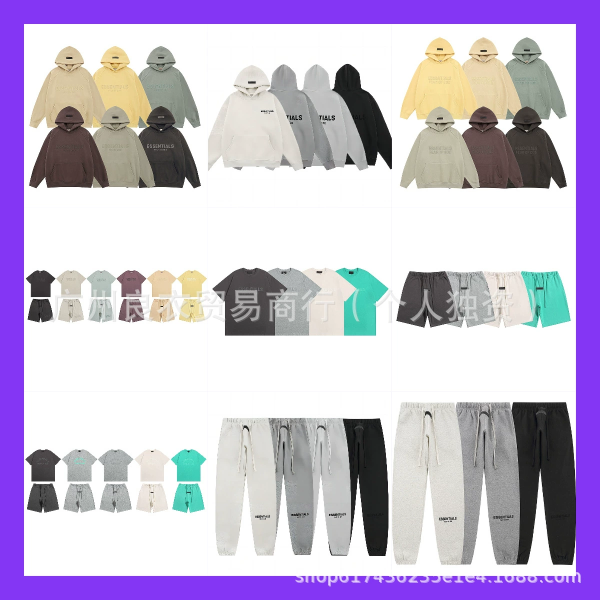 Оптовая продажа летних мужских и женских футболок из чистого хлопка, свободного кроя, в американском стиле, трендового нишевого бренда FOG, плотной ткани.