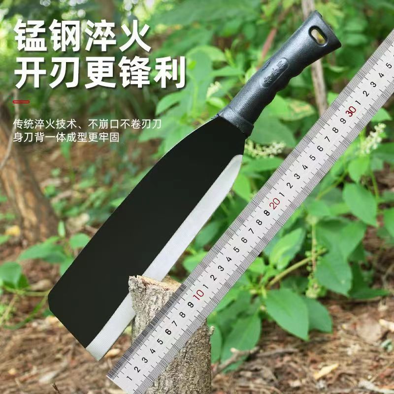 Cuchillo de corte de madera de acero de manganeso cortador de madera doméstico cortador de madera al aire libre cortador de madera espesar acero especial nuevo artefacto de corte de madera de doble propósito