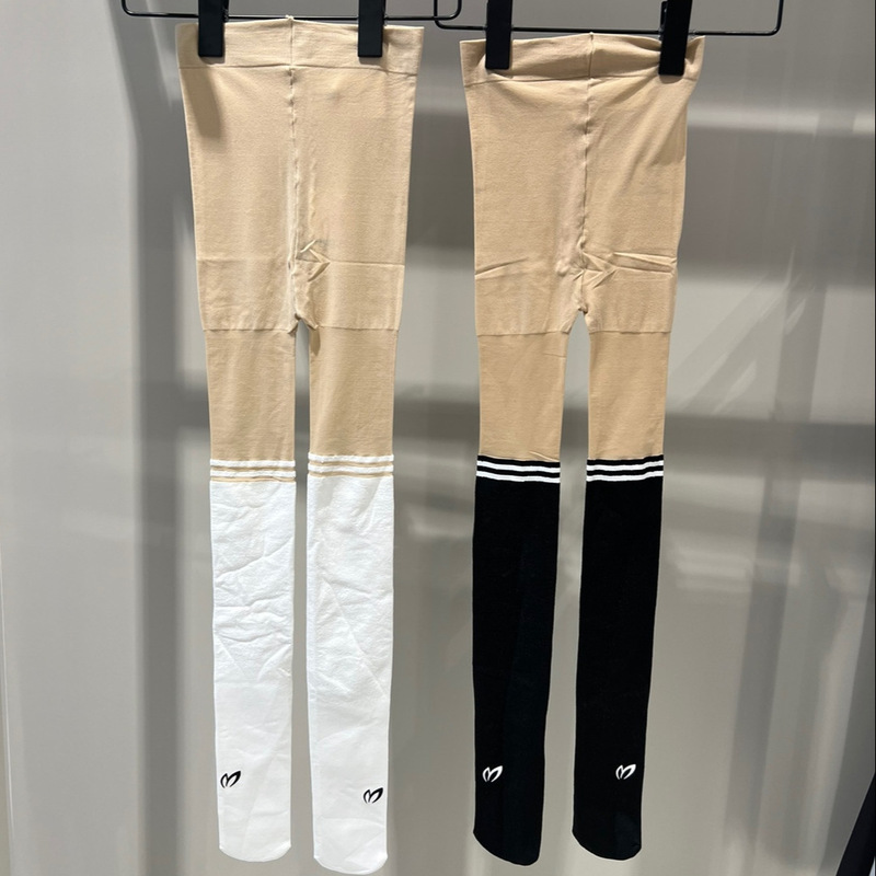 New Original Golf Clothing for Women, Sporty and Casual, Versatile Outdoor Long Socks, Color-Blocked Tights, Sun Protection