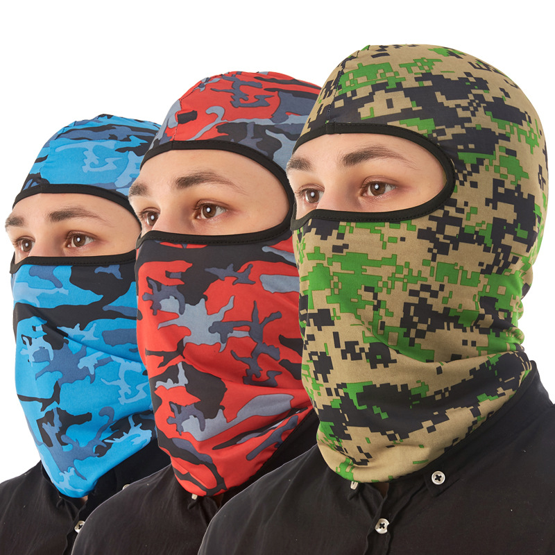 Summer riding mask Ice Silk headgear sunscreen dustproof full face neck protection headgear bicycle electric car inner liner Cap