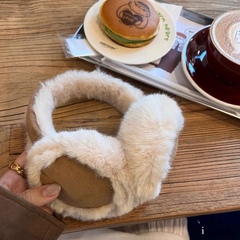 2023 Winter Warm Ear Match Maillard Suede Fashion Windproof Anti-freeze Ear Cover Removable Folding Ear Warm Ear