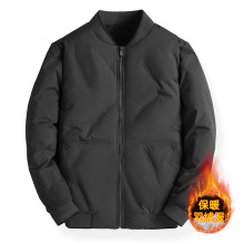 定制保暖加厚羽绒外套男2023年冬季新款羽绒服男士潮牌棒球领商务