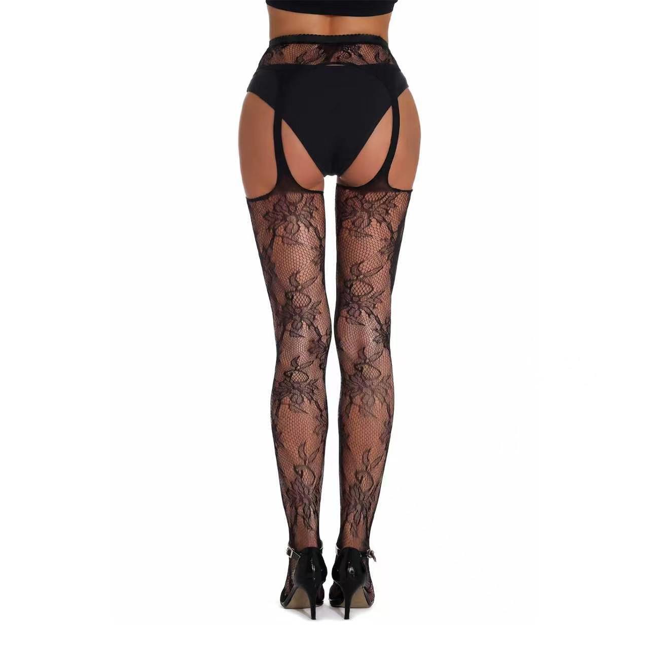 Stock europeo y americano de estilo femenino de red de pesca agujada calcetines delgadas y sexy en una sola base calcetines calcetines de red image 6