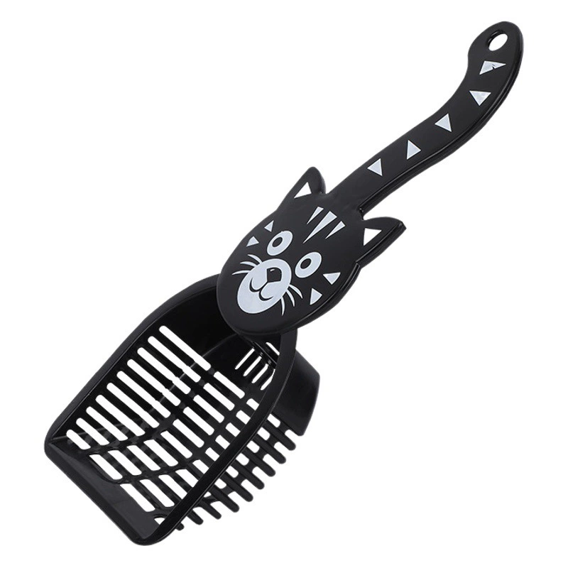 Совок для кошачьего туалета, товары для животных, полый пластиковый, в виде мультяшного персонажа, для чистки кошачьего туалета в помещении, товары для животных, в наличии на складе за рубежом.