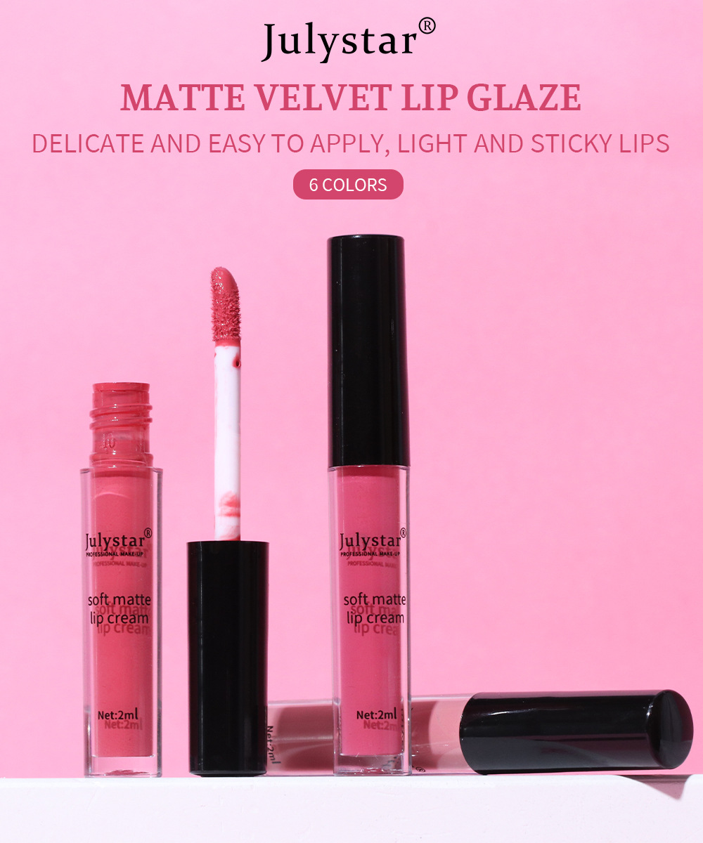 Matter, flüssiger Lippenstift für Damen-Weihnachts-Make-up, langanhaltend feuchtigkeitsspendend, nicht an der Tasse haftend und Lipgloss_voghion.com