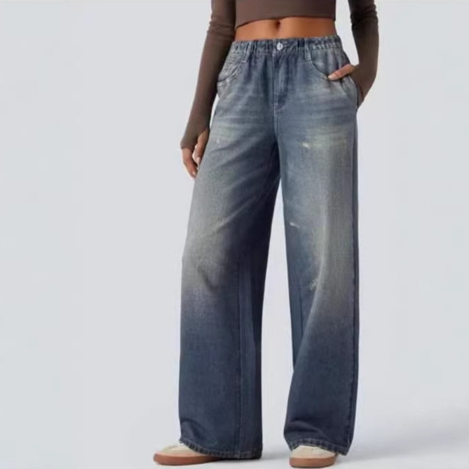 2026 Cross-Border Amazon Independent Site Women's High-Waisted Slimming New Style Relaxed Loose Casual Pants