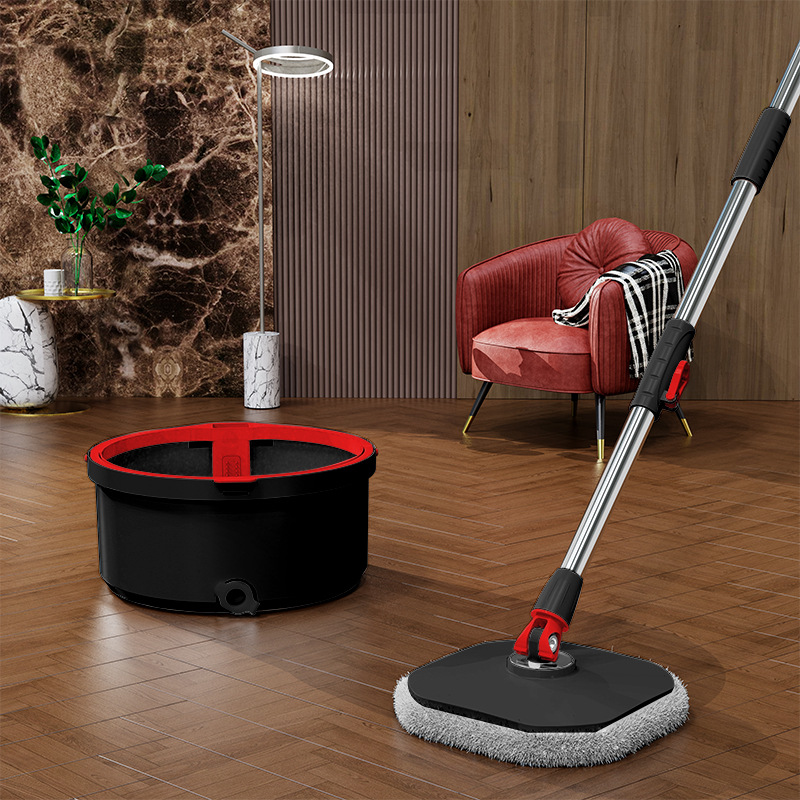 Cubo de separación de aguas residuales negro-rojo