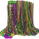 Factory Direct Cross Border Carnival Necklace New Orleans Holiday Party Necklace Party Plastic Bead Necklace