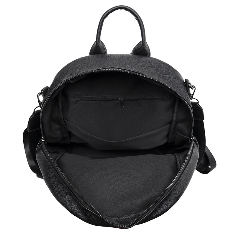 Venta al por mayor transfronteriza 2023 nueva mochila casual de cuero suave para mujer, mochila multifuncional tejida de moda, mochila escolar