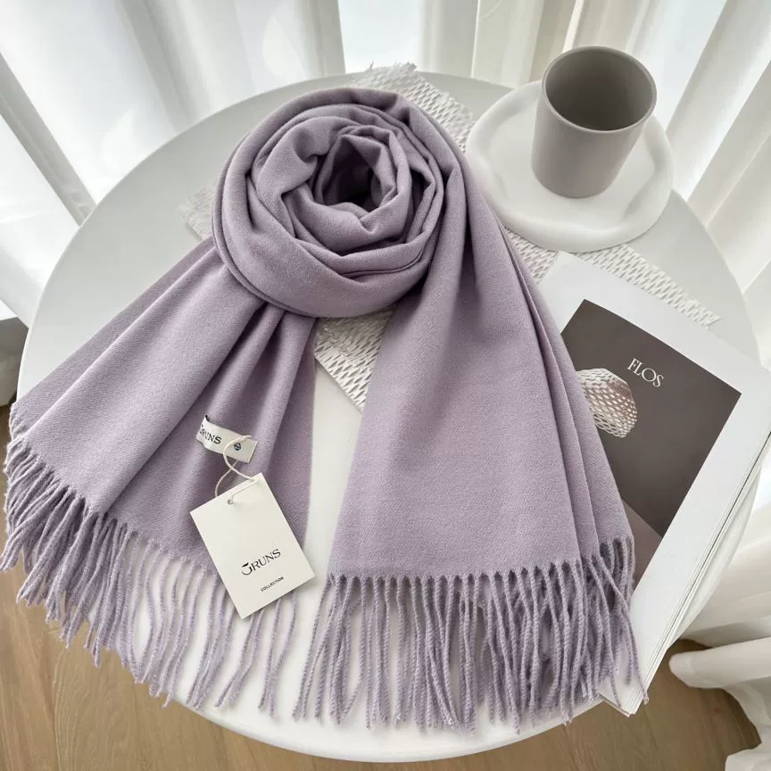 Demi‑season warm cashmere scarf, universal cloak wrap, 200 cm, 250 g, many colors