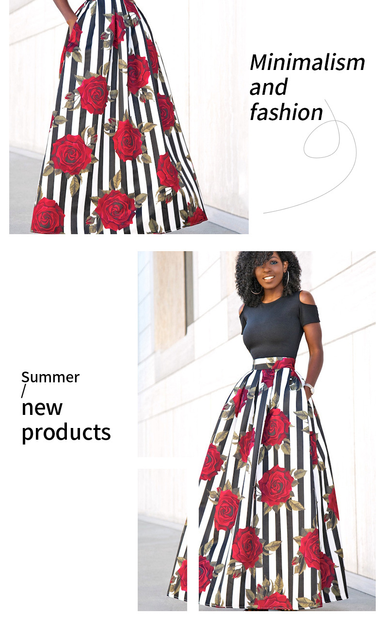Cold-Shoulder Top & Floral Maxi Skirt Co-ord Set