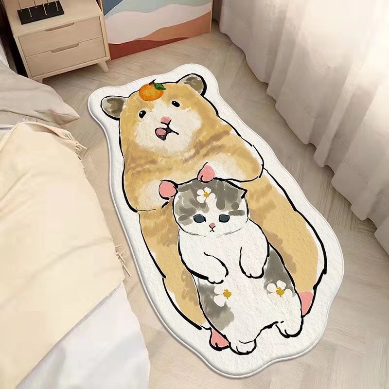 复制_卡通猫咪仿羊绒地毯可爱客厅卧室床边毯儿童.jpg