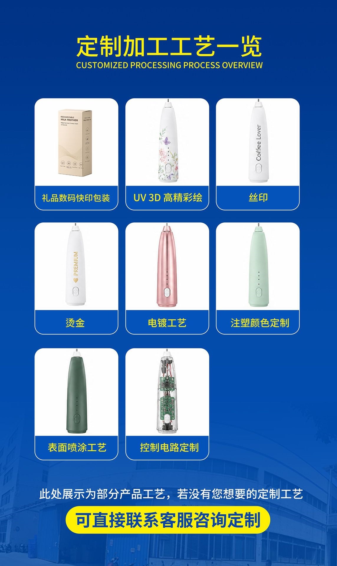 跨境不锈钢电动奶泡器手持搅拌器打蛋器充电咖啡奶泡打发器搅拌棒