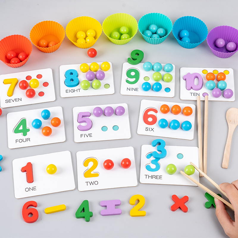 Digital beads, children's essence for hands for fine motor skills, toy, classification, early education