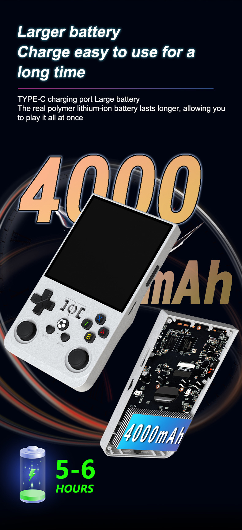 New R36MAX Open Source Handheld Retro Game Console 4.0inch IPS Screen Portable Pocket Arcade_voghion.com