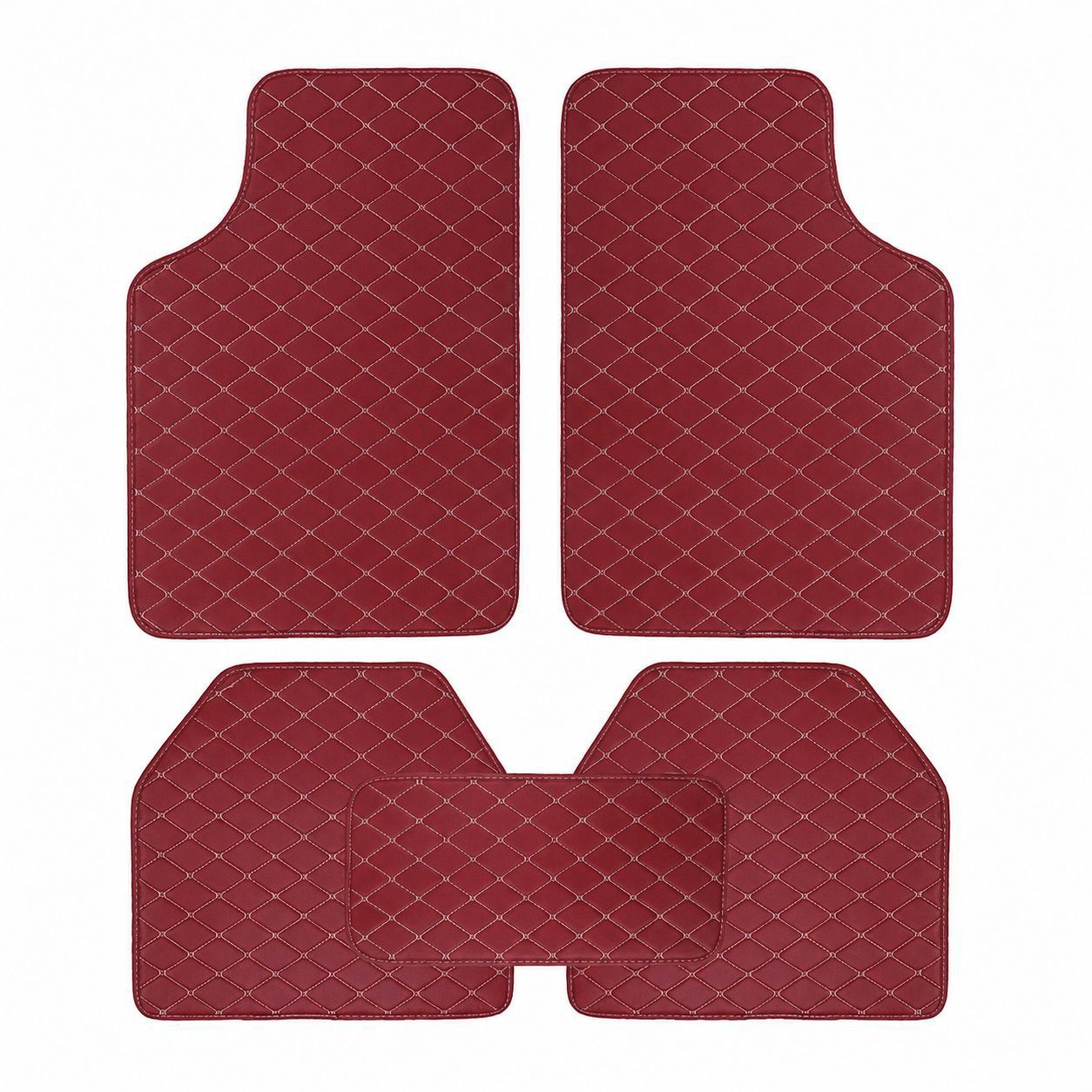 Amazon Temu best-selling universal five-piece set of car floor mats, non-slip and dirt-resistant leather car floor mats wholesale