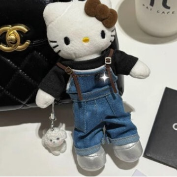 新しいかわいい長い脚ぬいぐるみペンダントスカートドレスアップベビー服インスタイル人形ペンダントバックパックキーホルダーバッグペンダント|undefined