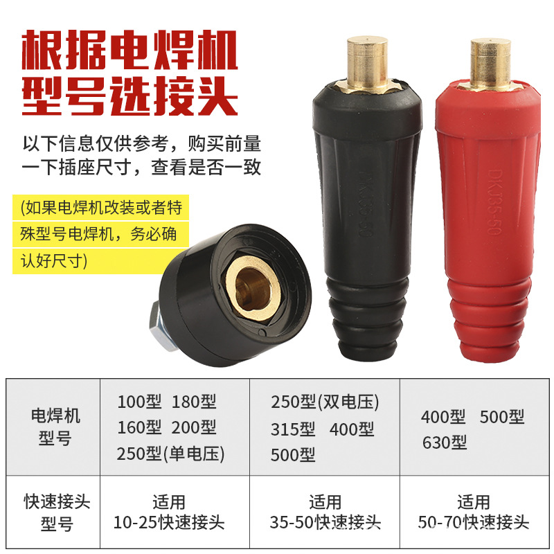 Conector europeo tipo enchufe soldador, modelo 10-25-35-50-70, venta directa de fábrica image 3