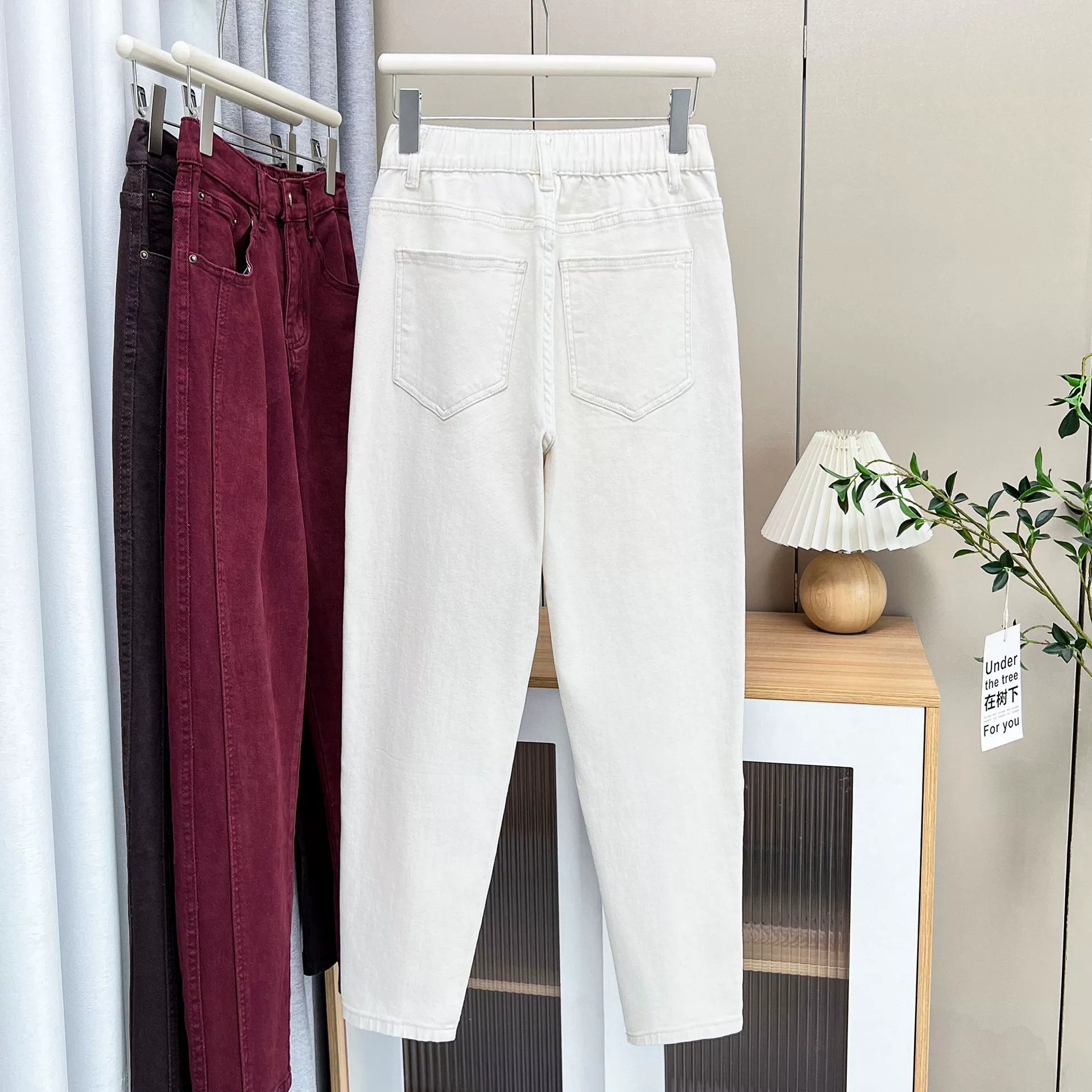 Весенние эластичные джинсовые брюки, для женщин plus size, облегающий крой